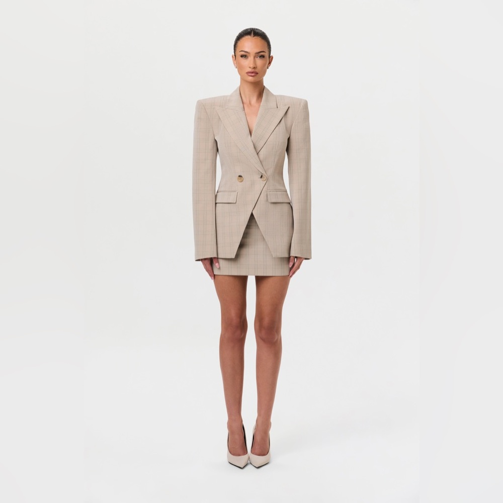 Naked Wardrobe Pattern Suiting Double Breasted Bl… - image 10